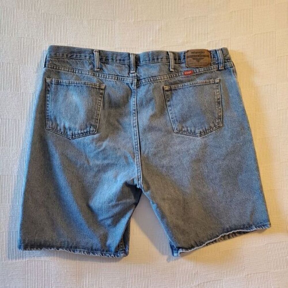 Wrangler Shorts Premium Denim Jean Men's Size 42 Blue Cotton - Picture 4 of 9